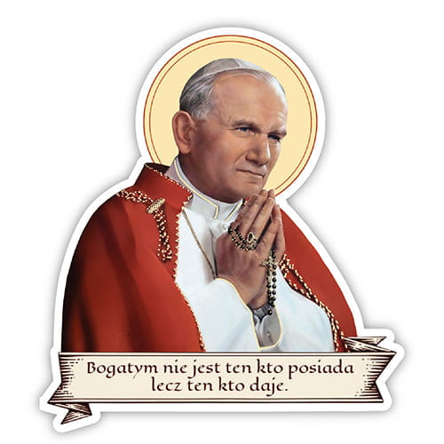 Naklejka religijna św. Jan Paweł II