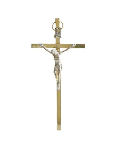 Gold-Colored Metal Wall Cross