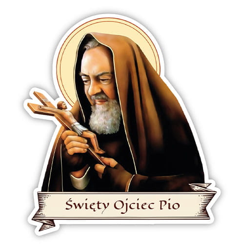 Pater Pio Aufkleber