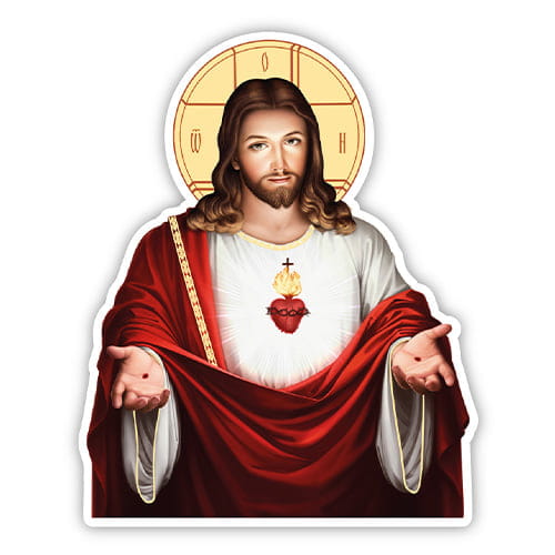 Heart of Jesus Sticker - The Eternal Source of Divine Love