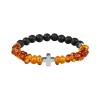 Ambra Rosary Bracelet with Cross