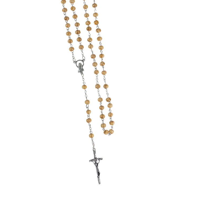 Różaniec drewniany