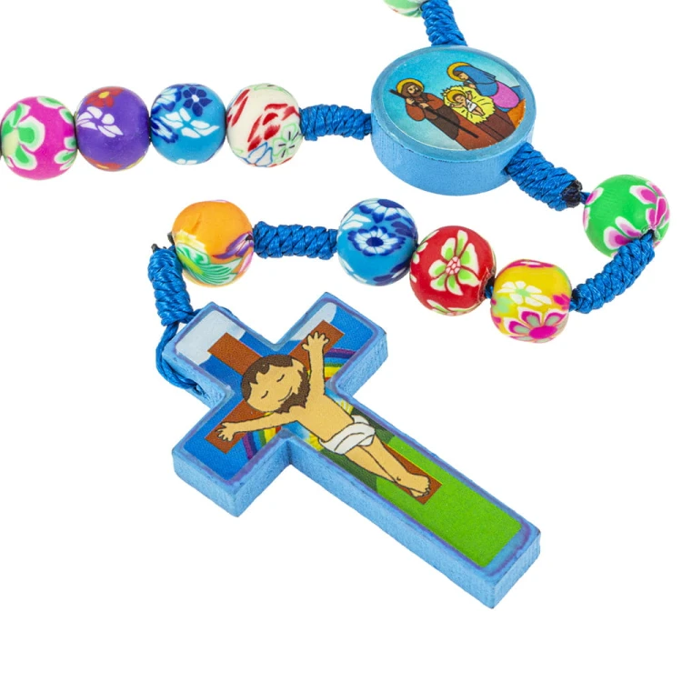 Farbenfroher Rosenkranz für Kinder