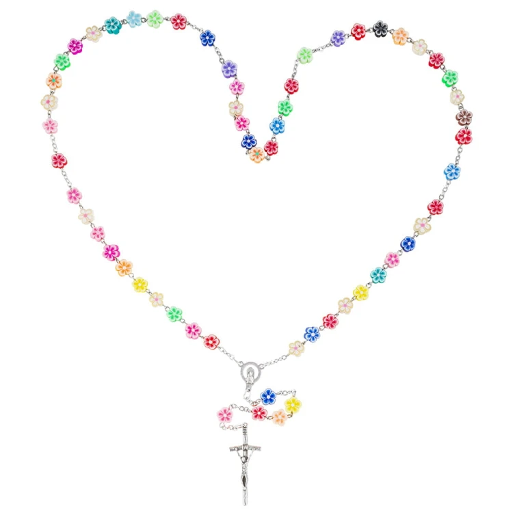 Rosary on Chain with Papal Cross.