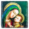 Obrazek Religijny: Matka Boska Dobrej Rady na Granitowej Płytce
