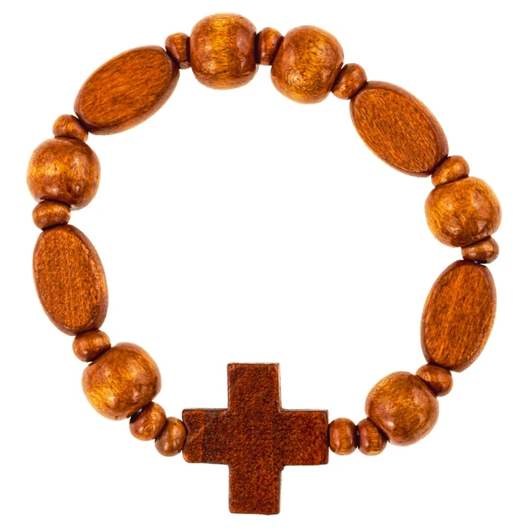 Wooden Religious Bracelet - A Symbol of Faith and Elegance