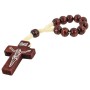 Wooden Decade Rosary on String - Elegance in Devotion