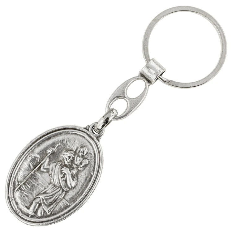 Holy Family & St. Christopher Keychain