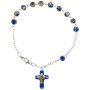 Tri-Color Rosary Bracelet: Modern Elegance in Faith