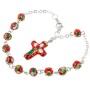 Tri-Color Rosary Bracelet: Modern Elegance in Faith