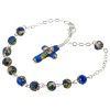 Tri-Color Rosary Bracelet: Modern Elegance in Faith