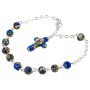 Tri-Color Rosary Bracelet: Modern Elegance in Faith