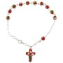 Tri-Color Rosary Bracelet: Modern Elegance in Faith