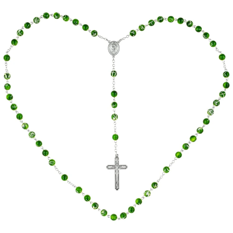 Elegant Multi-Colored Rosary - Classic Meets Contemporary