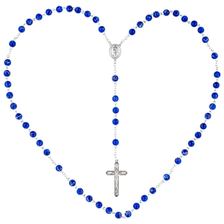 Elegant Multi-Colored Rosary - Classic Meets Contemporary