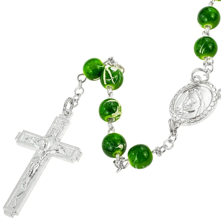 Elegant Multi-Colored Rosary - Classic Meets Contemporary