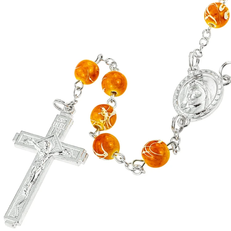 Elegant Multi-Colored Rosary - Classic Meets Contemporary