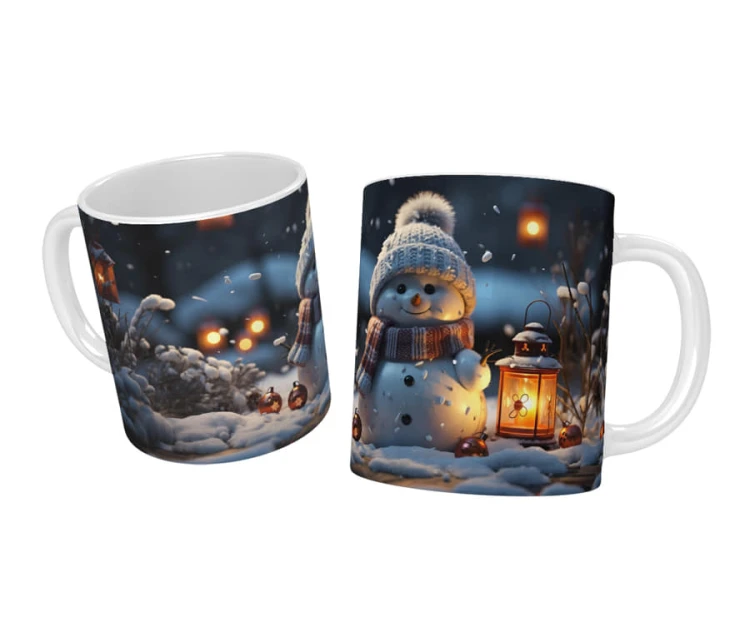 Kubek z Bałwankiem – Uroczy Zimowy Akcent