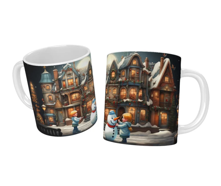 Kubek Świąteczny z Magiczną Scenerią