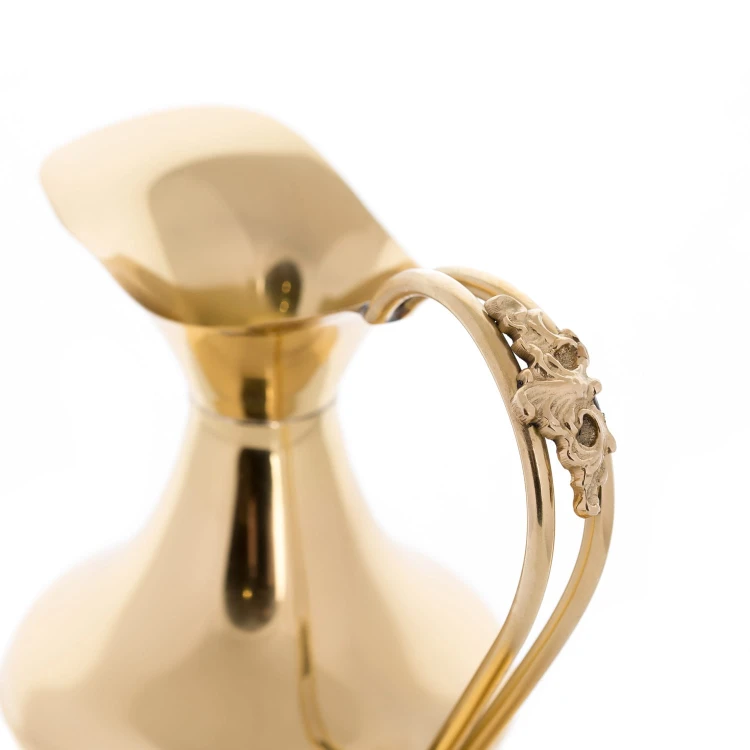 Dzbanek do Chrztu mosiądz pozłacany