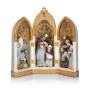 Weihnachtskrippe - Triptychon mit den Figuren der Heiligen Familie und der Heiligen Drei Könige