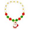 Colorful Christmas Bracelet with Santa Claus