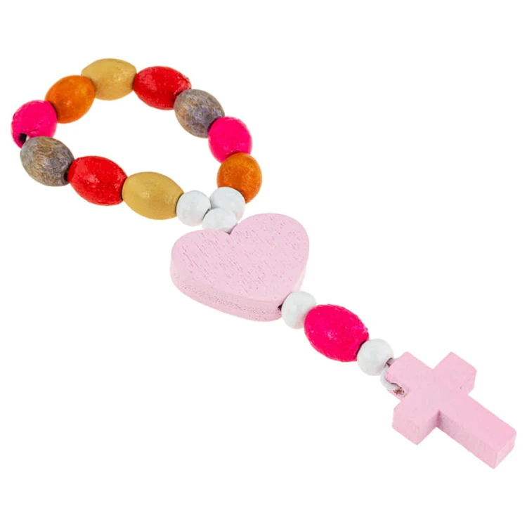 Colorful Wooden Rosary Tenth for a Girl.