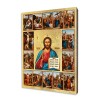 Ikone Christi Pantokrator mit Kreuzwegstationen