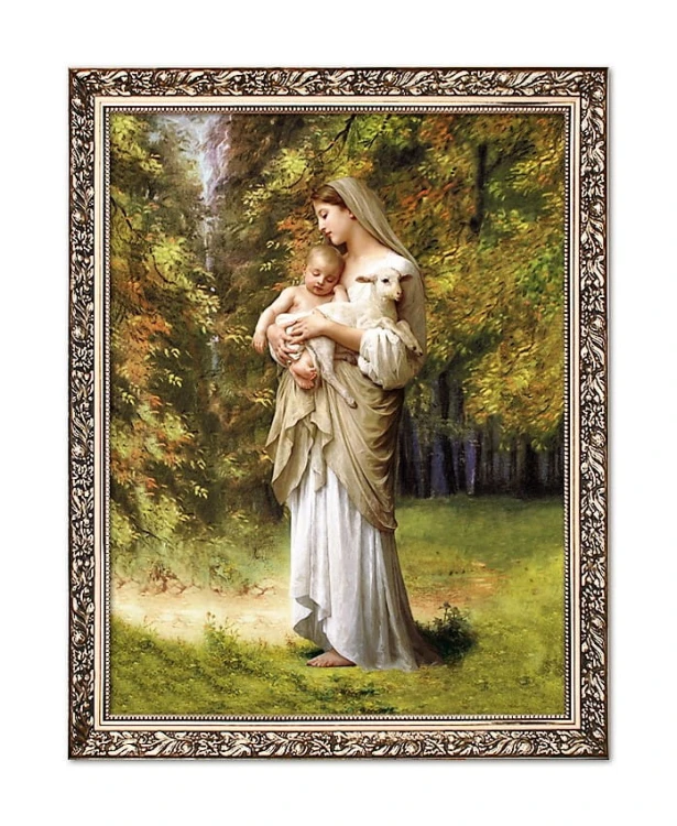 Mother of God with the baby Jesus religious image3