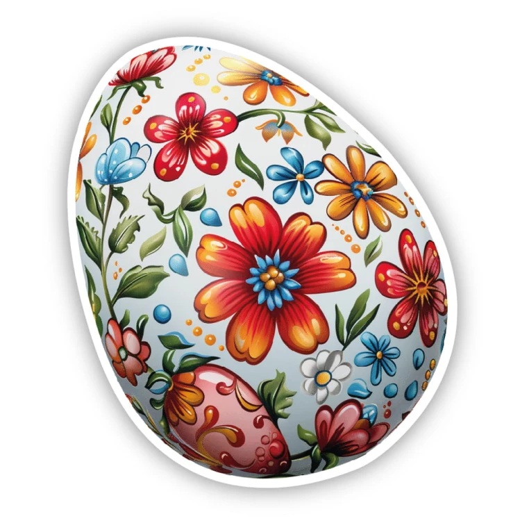 Pisanka - naklejka wielkanocna