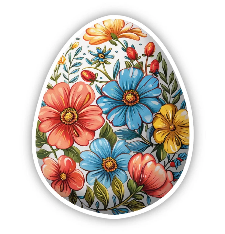 Pisanka - naklejka wielkanocna