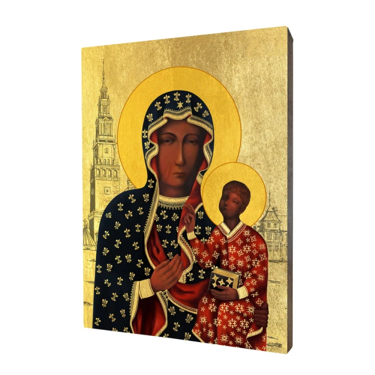 Icon of Our Lady of Częstochowa with Jasna Góra