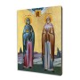 Icon of Saint Mary and Saint Martha on Linden Wood