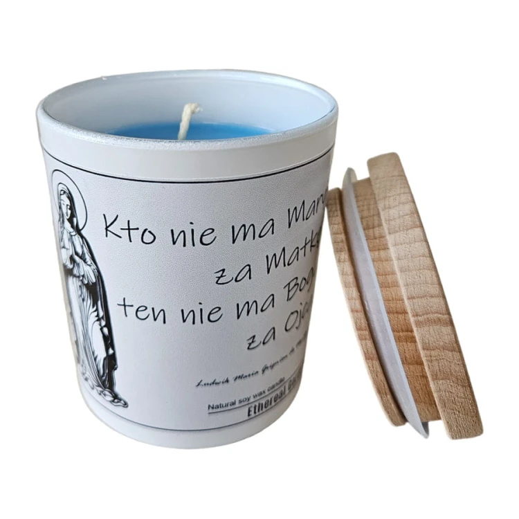 Świeca Sojowa Ethereal Garden z Cytatem Religijnym