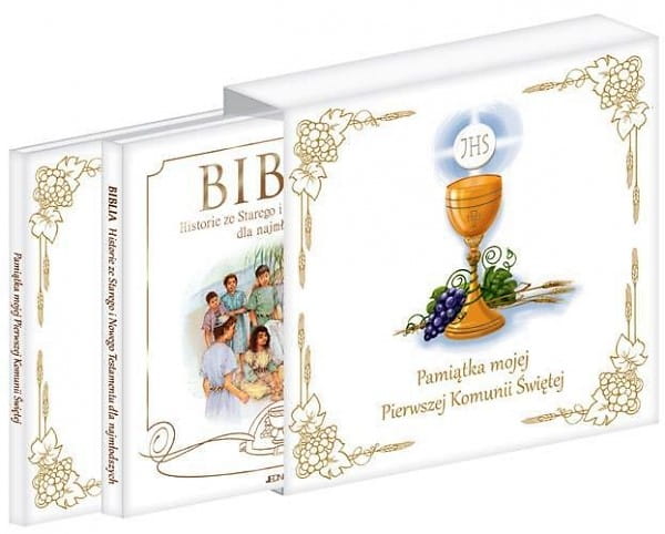 Pamiątka mojej Pierwszej Komunii Świętej. Komplet w etui..jpg