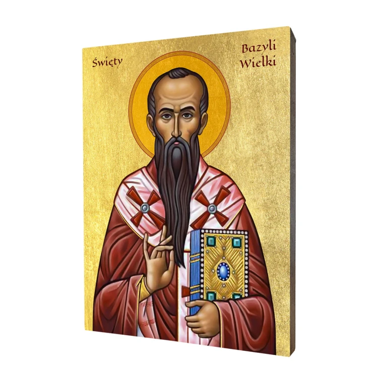 ikona zlocona święty Bazyli Wielki Art Christiana.jpg