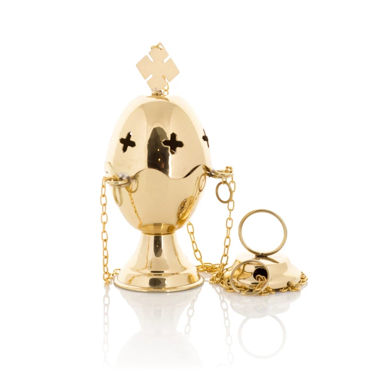 Liturgisches Weihrauchfass aus Messing – Tradition und Eleganz