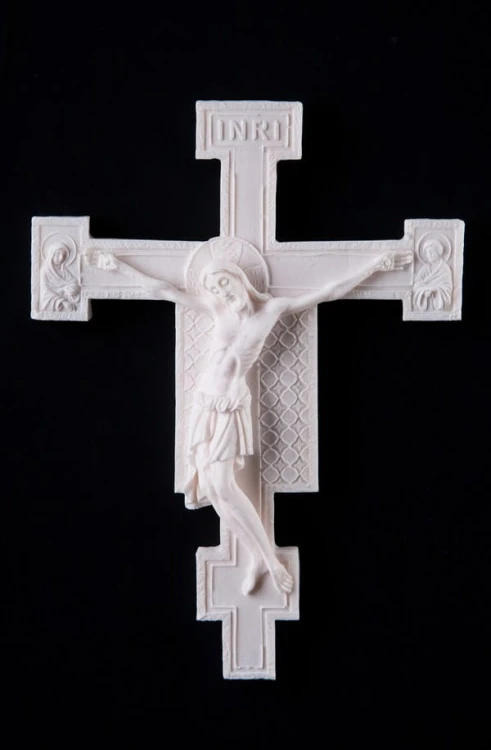 Krzyż z San Damiano, alabastrowy