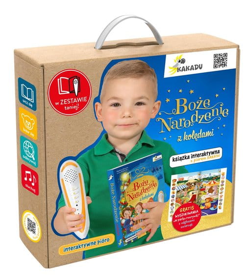 Boże Narodzenie z kolędami – Interaktywna książka z piórem Kakadu