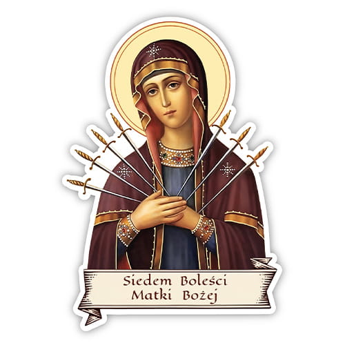 religious sticker – Our Lady of Seven Sorrows