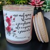 Świeca Sojowa Rose z Cytatem Religijnym