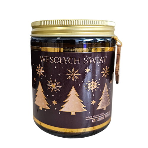 Świeca Sojowa Boże Narodzenie Christmas Wreath