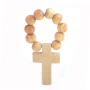 Small Decade Rosary with Wooden Beads