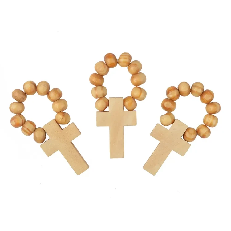 Kleine Zehnerkette aus Holzperlen