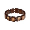 Wooden Bracelet with Saint Benedict