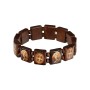 Wooden Bracelet with Saint Benedict