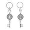 Saint Benedict Key-Shaped Keychain – Symbol of Protection and Faith