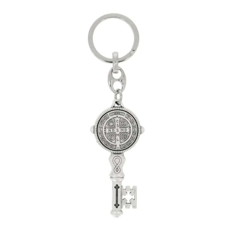 Saint Benedict Key-Shaped Keychain – Symbol of Protection and Faith