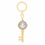 Gold-Plated Saint Benedict Key-Shaped Keychain