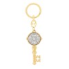Gold-Plated Saint Benedict Key-Shaped Keychain
